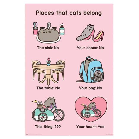 Pusheen Places Cats Belong Maxi Poster £4.99